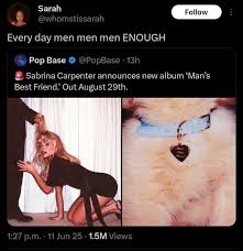 Sabrina Carpenter's new album cover not being received well online ...