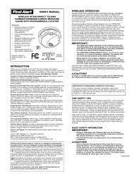 Meets industry standards for safety and security. First Alert Wireless Photoelectric Combination Smoke Carbon Monoxide Alarm User Manual Manualzz