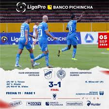 Catolica contra olmedo del 19/02/2021 por toreno liga pro 2021 ficha ultimo juego u. Facebook