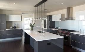Ultra Modern Clean Lines Kitchen Dark Cabinets Contemporary Kitchen Contemporary Kitchen Island Kitchen Design