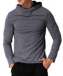 Men S Long Sleeve Hooded T Shirts Cotton Tee Tops Hoodies Sweatshirts Dark Grey Ci186g9xmyd Men S Clothing Shirt Hoodie Top Sweatshirts Hoodie Mens Shirts