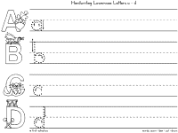 Free handwriting worksheets (alphabet handwriting worksheets, handwriting paper and cursive handwriting worksheets) for preschool and kindergarten. Alphabet Handwriting Worksheets A To Z Review For K To First Grade