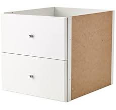 2 Xikea Kallax Einsatz Mit Tur In Weiss 33x33cm Kompatibel Mit Expedit Amazon De Kuche Haushalt In 2020 Ikea Schubladen Ikea Kallax Regal Ikea
