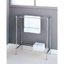 45cm free standing towel rail. Neu Home Freestanding Towel Rack In Chrome Walmart Com Towel Rack Bathroom Free Standing Towel Rack Towel Rack