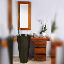 Pratique avec ses nombreux tiroirs et placards, elle permet de ranger facilement les produits de toilette et le linge de maison. Meuble Salle Bain Teck 120 Cleopatra Noir Tiroirs