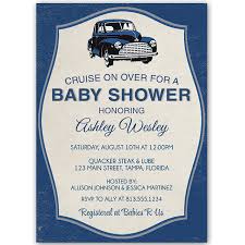 Vintage Car Baby Shower Invitation Automobile Baby Shower Cars Baby Shower Invitations Classic Cars Baby Shower