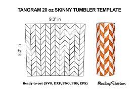 Download Tangram 20oz Skinny Tumbler Template Svg Dxf Png 1187909 Cut Files Design Bundles