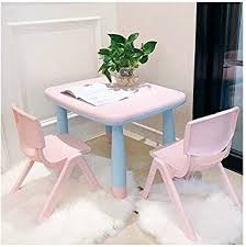 Jn Children S Study Desk Toddler Tables Chairs Children S Table Stool Plastic Activity Table Wear Resistan Study Table And Chair Kids Study Table Toddler Table