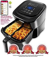 Amazon Com Nuwave Brio 6 Quart Digital Air Fryer Includes Basket Divider One Touch Digital Controls 6 Easy Presets Wattage Co In 2020 Nuwave Food App Cooking Range