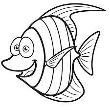 Petit Poisson Rigolo Coloriage Poisson Coloriage Animaux Coloriage
