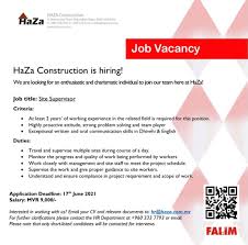He must know the scope of work, study of drawings with combination of architectural and mep drawings, specification and conditions of. Jobsicle Mv Job Site Supervisor Haza Construction Facebook