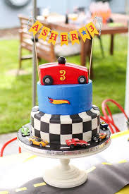 A 2 tier brown and pink cake with flowers on it was perfect for a woman's made by las vegas cake designs. Kara S Party Ideas Hot Wheels Car Birthday Party Kara S Party Ideas