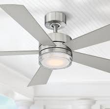 Ceiling Fans 52 Modern Forms Wynd Stainless Steel Led Wet Ceiling Fan In 2020 Ceiling Fan Stainless Steel Ceiling Fan Modern Ceiling Fan