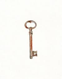 Key To Open Love Watercolor Print Vintage Chic Skeleton Key Wedding Gift Watercolor Print Skeleton Key Wedding Keys Art