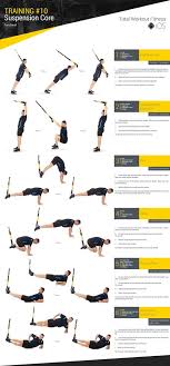 Training 10 Suspension Core Total Workout Fitness Trx Exercice Programme Musculation
