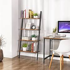 Five shelves allow for a variety of accessory, décor and item storage, making this stunning bookcase perfect for a home office, bedroom or living room. George Oliver Ciotti 59 1 H X 25 19 W Ladder Bookcase Reviews Wayfair