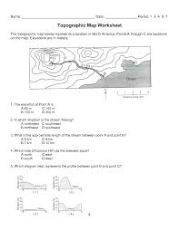 Topographic Map Reading Worksheet Answers Map Worksheets Map Reading Reading Worksheets
