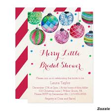Christmas Bridal Shower Invitations With Hanging Ornaments Design These We Christmas Bridal Shower Invitations Christmas Bridal Showers Christmas Baby Shower