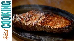 Now, it isn't quite the same as grilling a marinated steak, but it has some of the pinch of kosher salt. How To Cook Steak Pan Seared Steak With Wine Reduction Sauce Hilah Cooking Youtube