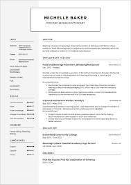 The proper resume format is essential to a perfect resume. 22 Food Beverage Attendant Resume Samples Free