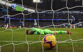 Raheem sterling (manchester city) right footed shot from the centre of the box to the top left corner following a set piece situation. Sergio Aguero S Manchester City Hat Trick Humiliates Chelsea In Brutal Evisceration Of Sarri Ball