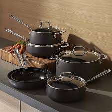 All Clad Ha1 Hard Anodized Non Stick 10 Piece Cookware Set With Bonus Reviews Crate And Barrel In 2020 Cookware Set Pots And Pans Sets Cookware And Bakeware