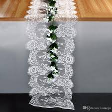 wedding table runner white lace