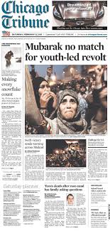 Egyptian President Hosni Mubarak Steps Down After Youth Led Revolt Historical Newspaper Newspapers Tribune