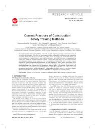 Gdpr training courses and qualifications: Pdf Current Practices Of Construction Safety Training Methods
