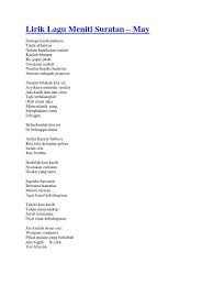 Check spelling or type a new query. Lirik Lagu Meniti Suratan May
