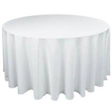 These Are The Wrinkly Free Snow White Table Cloths That Covers The Wooden Table White Table Cover White Table Cloth White Round Tables