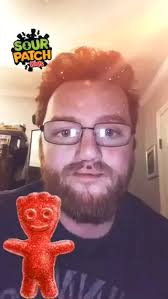 Sour Patch Kids Snapchat Lens Selfie
