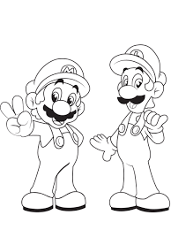 View all coloring pages from super mario bros. Luigi And Mario Is Twin Brother From Super Mario Bros Coloring Pages Super Mario Bros Coloring Pages Coloring Pages For Kids And Adults