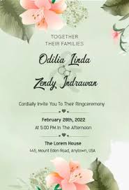 Design & create your own invitation cards using our wide selection of templates for birthdays, weddings, parties and more. Free Engagement Invitation Templates Photoadking