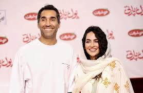 زوج مشهور سینما در مقابل عکاسان ژست گرفتند