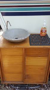 foot pump sink for off grid camping