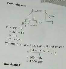 Volume gabungan bangun1 dan 2 = 540cm³ luas bangun 3 = 15 x 6 x 6 = 540 cm³ jika diperhatikan dengan seksama, bangun 3 dibuat dengan menggabungkan bangun 1 dan bangun 2 (digabungkan pada sisi fgcb bangun 1 dan sisi. Soal Volume Bangun Ruang Gabungan Kelas 6 Download File Guru