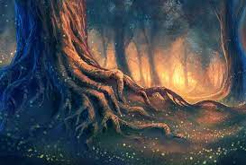 Burning Forest By Anekashu Deviantart Com On Deviantart Forest Art Forest Fairy Art