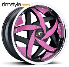 Black And Purple Rims Pink And Black Rims Pink Truck Pink Rims Pink Jeep