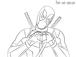 In this category, you will find various motifs on the topic of comics & cartoon characters for printing and coloring. Deadpool Drawing To Print Novocom Top
