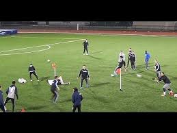 Fun Warm Up Heading Game Soccer Warm Ups Warmup Soccer Workouts