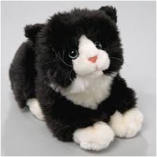 Black And White Cat Stuffed Animal Stuffed Animal Cat Black White With Sound 8 Inches 20cm Plush Toy Soft Toy See This Great Product This Is An Animals Teddy Bear Stuffed Animal Cat Plush