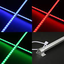 24v wasserfeste aluminium led leiste rgb 55cm einstellbare abstrahlrichtung ip65 led rgb led led leisten