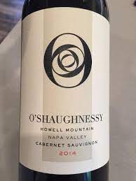 O'shaughnessy estate winery is a californian wine producer based in the napa valley. 2014 O Shaughnessy Cabernet Sauvignon Howell Mountain Usa California Napa Valley Howell Mountain Cellartracker