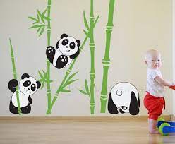 Pudding paint, syrup paint, and cornstarch + vinegar paint. Panda Fun Nursery Wall Decal Kids Room Wall Decal Tree Wall Decal Panda Wall Sticker Bamboo Wal Kids Room Wall Decals Diy Wall Painting Nursery Wall Decals