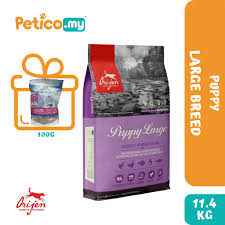 Orijen puppy large is biologically appropriate, specially formulated to cater to your gentle giant's needs, providing them with nourishing protein and healthy fat. Orijen Puppy Large Breed Poultry Fish Egg 11 4kg Dry Dog Food Free Alps Cod Supreme 100g Mini Dog Snack Shopee Malaysia