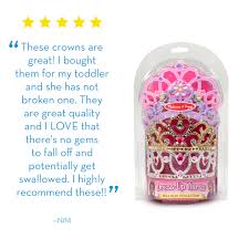 Amazon.com: Melissa & Doug Dress-Up Tiaras for Costume Role Play (4  pcs),Pink, Purple, Silver, Gold : Melissa & Doug: Toys & Games
