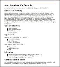 At the concluding point of your personal details. Merchandiser Cv Sample Myperfectcv Resume Cv Template Sample Resume