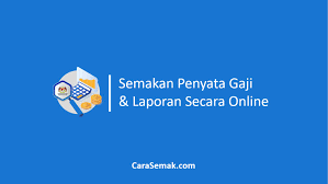 Upload, livestream, and create your own videos, all in hd. Semakan Penyata Gaji Secara Online E Penyata Laporan