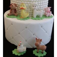 Farm Animals For Cake Decorations Farm Baby Shower Animals Red Farm Bi C T B